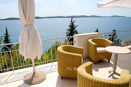 Hotel Podstine, Hvar - terrace overlooking the sea