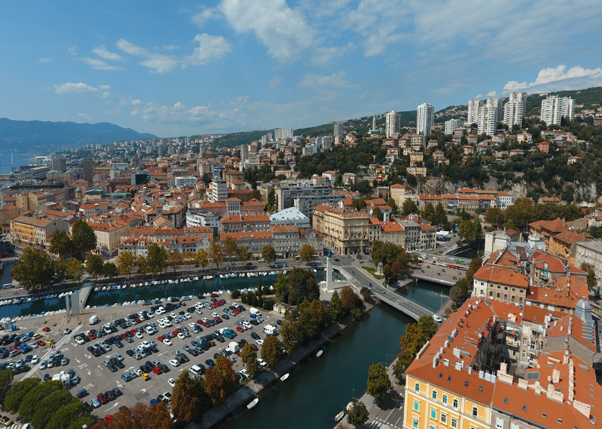 Aerial view of Rijeka