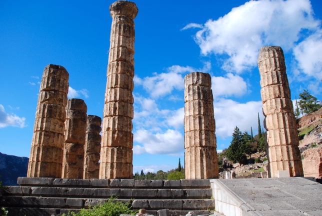 Delphi columns, site of the Oracle
