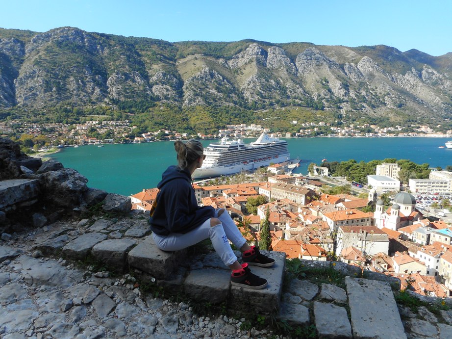 View of Kotor Town and bay from fort.