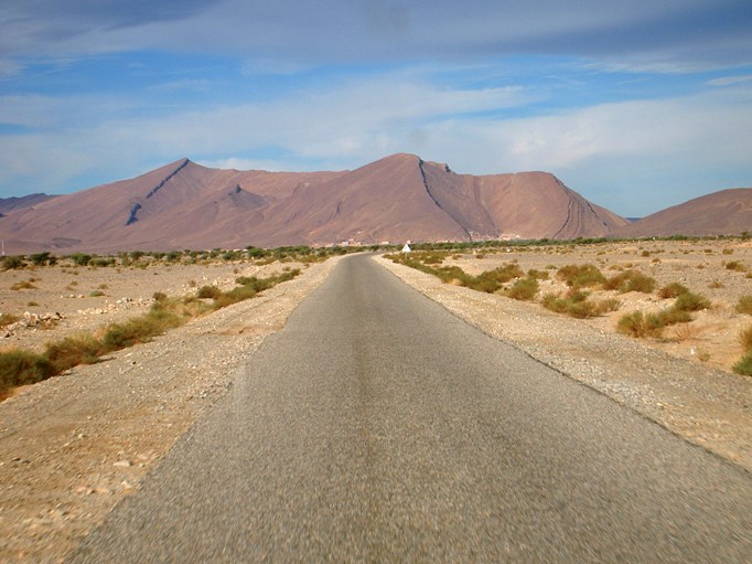 Road to the deep south of Morocco