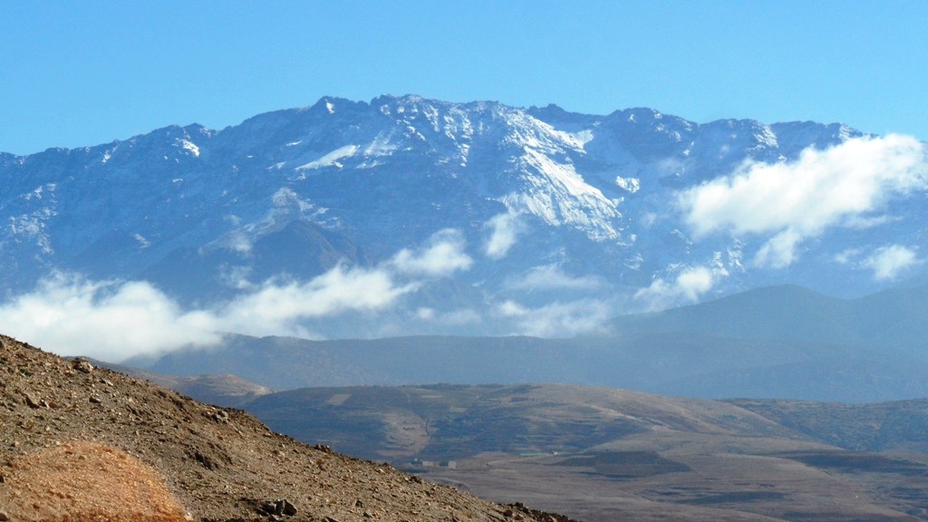 View of the High Atlas from the Kik Plateau