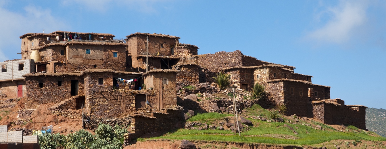 Small Berber village in High Atlas
