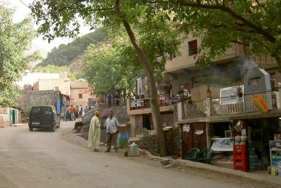 Imlil village centre