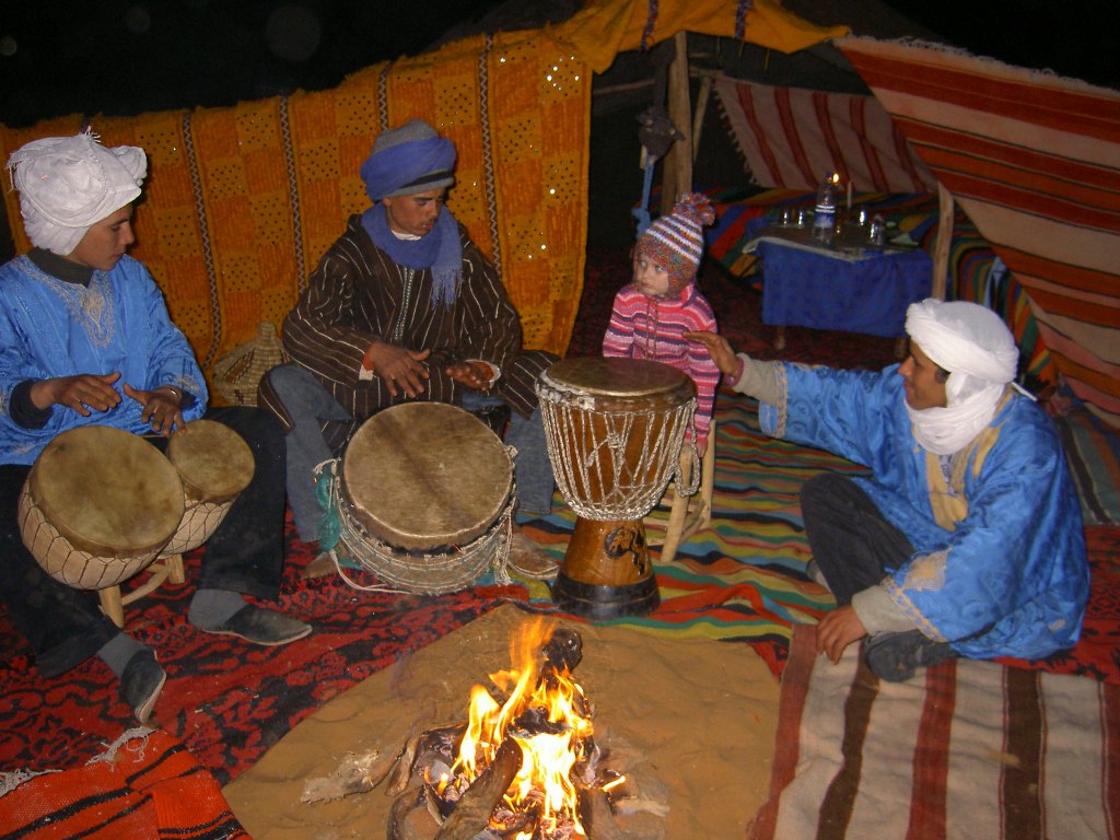 Bedouin folk entertainment & camp fire