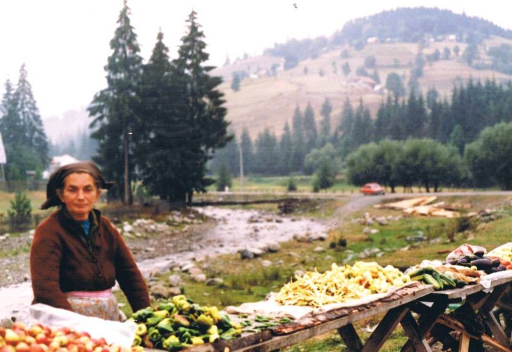 Farmers market in rural Transylvania
